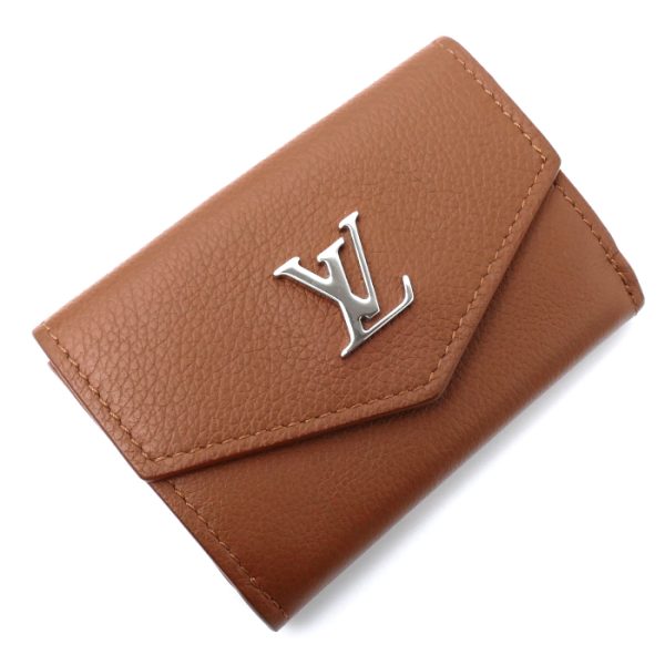 mb23 1022 4 1 LOUIS VUITTON Portefeuille Lock Mini Trifold Wallet M67862 Brown