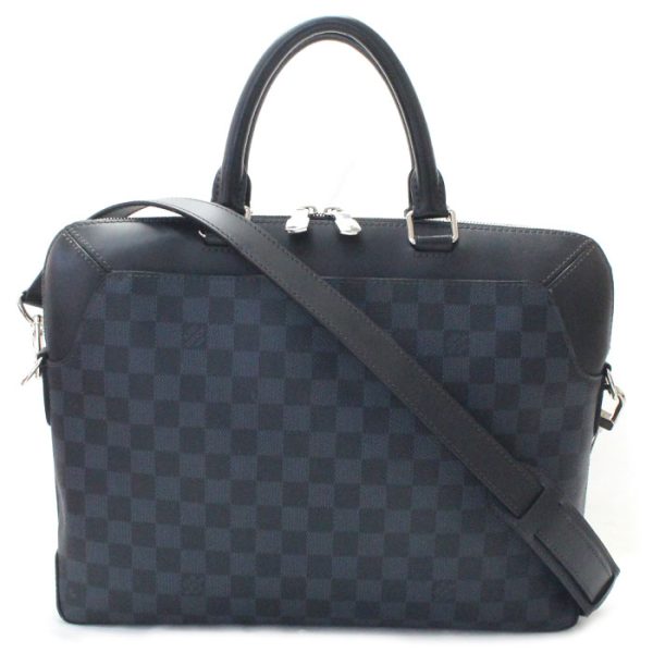 mb23 1105 4 1 LOUIS VUITTON Oliver Briefcase Damier Cobalt Black