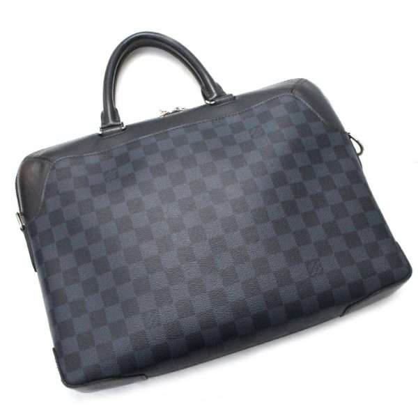 mb23 1105 4 2 LOUIS VUITTON Oliver Briefcase Damier Cobalt Black