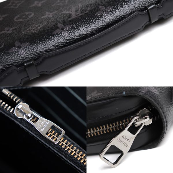 mb24 0512 12 6 LOUIS VUITTON Zippy XL long wallet M61698 Eclipse black