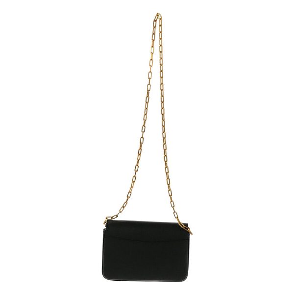 mcwz0oa7wbug 2 Burberry D Ring Small Chain Shoulder Bag Black