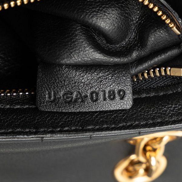 me4fy9mgcxvbrg1u 7 Celine Quilted C Small Chain Shoulder Bag Black Leather