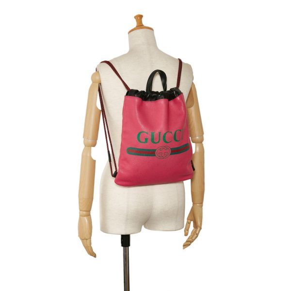 meymy3o8hdtqp71d 11 Gucci Drawstring Backpack Knapsack Backpack Pink Leather