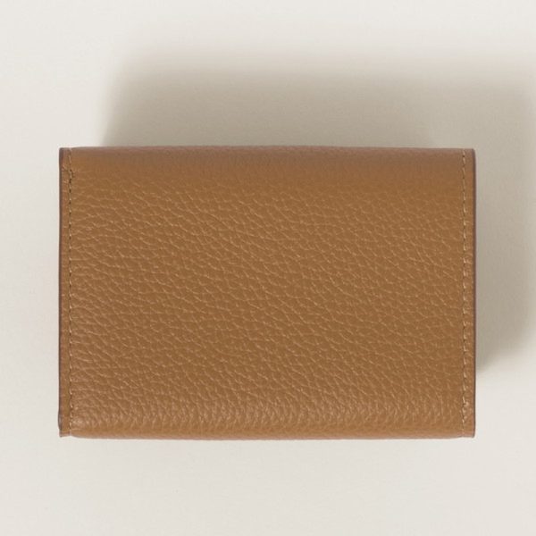 miu 0396 3 MIU MIU Vitello Dyno Leather Wallet Camel