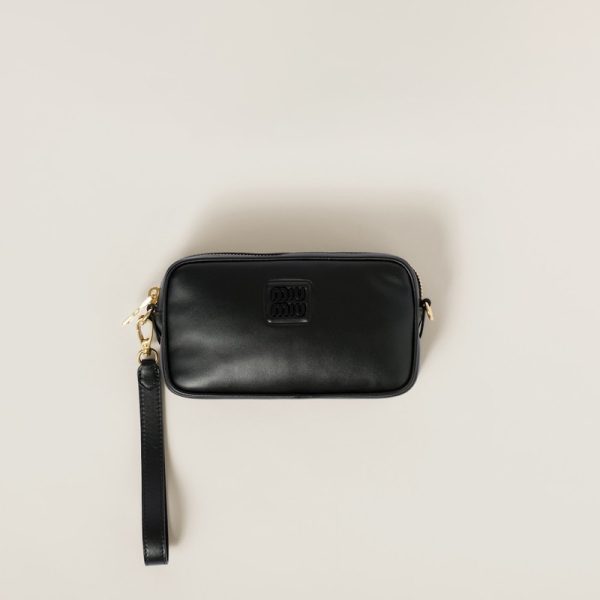 miu 0441 1 MIU MIU Leather Pouch Black