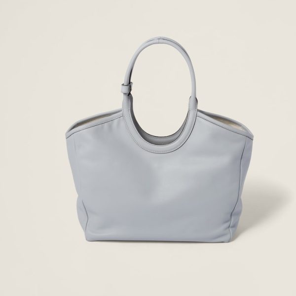 miu 0523 3 Miu Miu Ivy Leather Bag Cornflower Blue