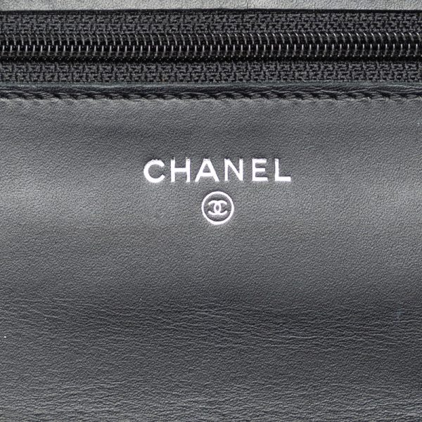 mr4agsb3v3chhkg9 7 CHANEL Cocomark Big Chain Shoulder Bag Wallet Bag Black Caviar Skin