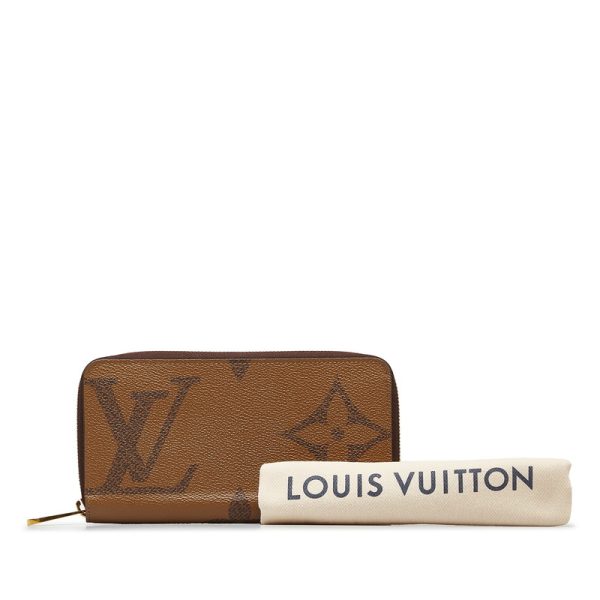 mxl5dzhevqjqnsrj 11 Louis Vuitton Monogram Giant Reverse Zippy Wallet Long Wallet Brown