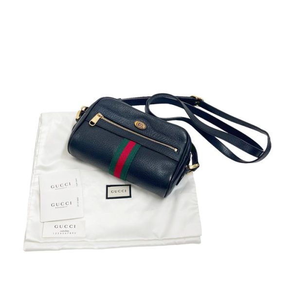 n23101045352 9 Gucci Ophidia Mini Shoulder Bag Leather Black