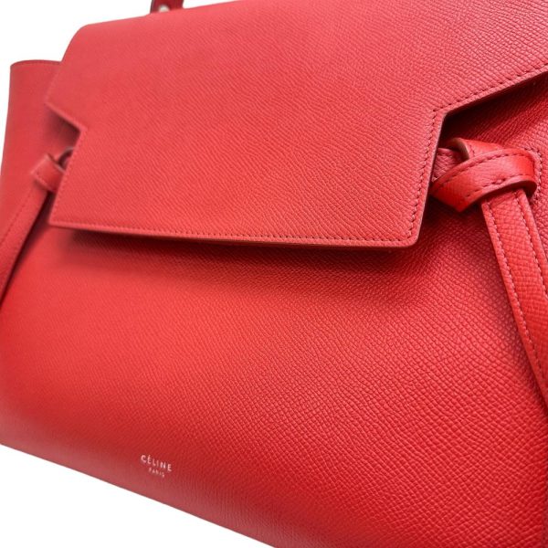 n24041004337 2 Celine Belt Mini Leather Handbag Red