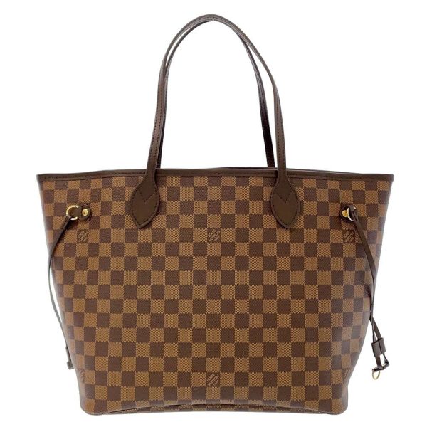 n41358 03 Louis Vuitton Neverfull MM Tote Bag Damier Ebene with Pouch