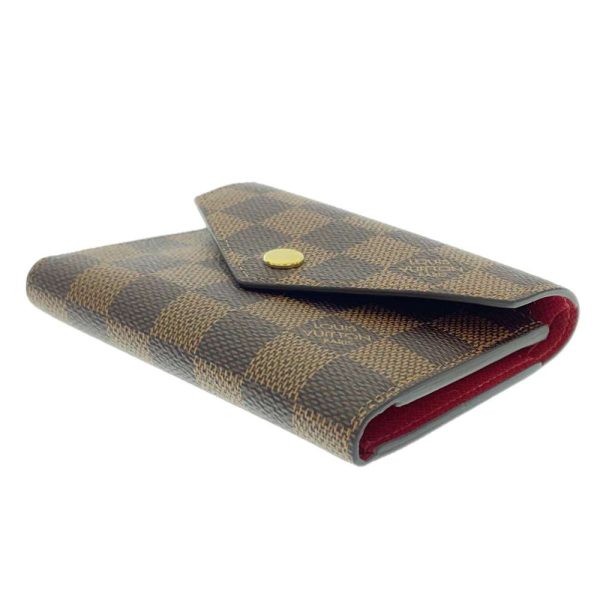 n41659 02 Louis Vuitton Portefeuille Victorine Trifold Wallet Damier Ebene