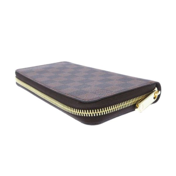 n41661 02 Louis Vuitton Zippy Wallet Long Wallet Damier Ebene Brown