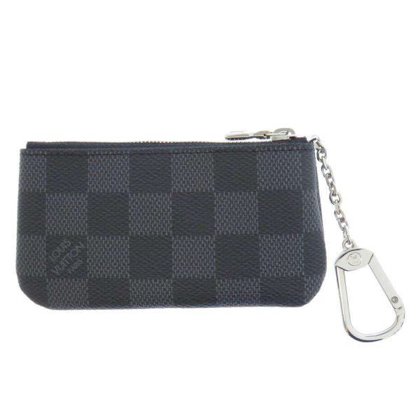 n60155 03 Louis Vuitton Pochette Clé Coin Case Damier Graphite Black