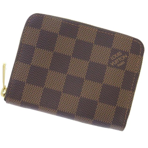 n63070 01 Louis Vuitton Zippy Coin Purse Damier Ebene Brown