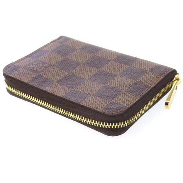 n63070 02 Louis Vuitton Zippy Coin Purse Damier Ebene Brown