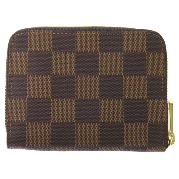 n63070 03 Louis Vuitton Zippy Coin Purse Damier Ebene Brown