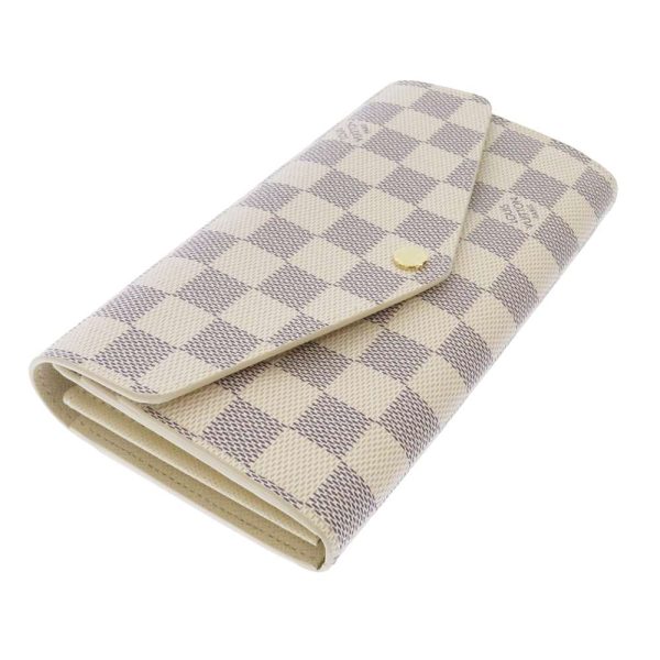 n63208 02 Louis Vuitton Portefeuille Sala Long Wallet Damier Azur