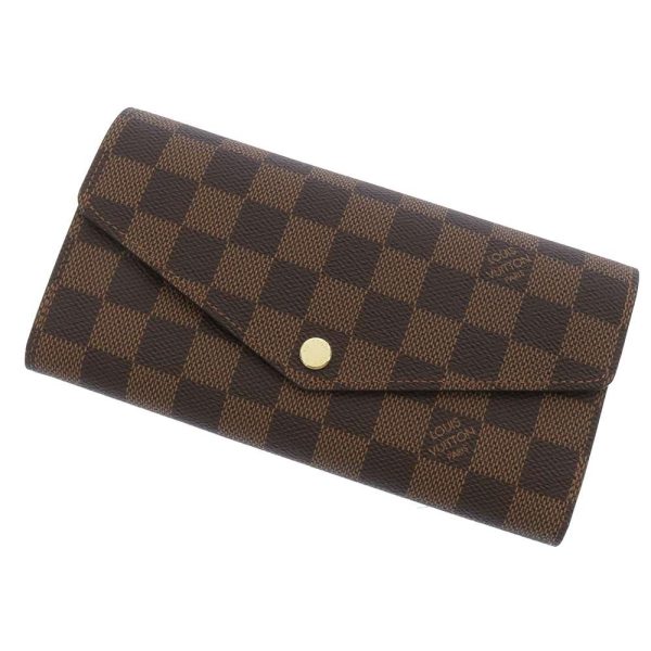 n63209 01 Louis Vuitton Portefeuille Sala Long Wallet Damier Ebene