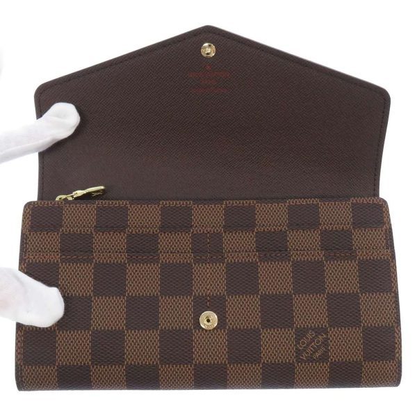 n63209 04 Louis Vuitton Portefeuille Sala Long Wallet Damier Ebene