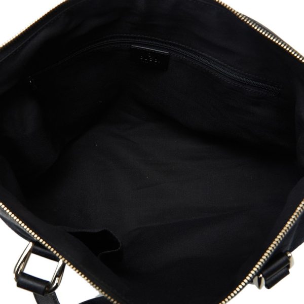 ncls7kq42xopkpu8 5 Gucci GG Canvas Tote Bag Black Canvas Leather