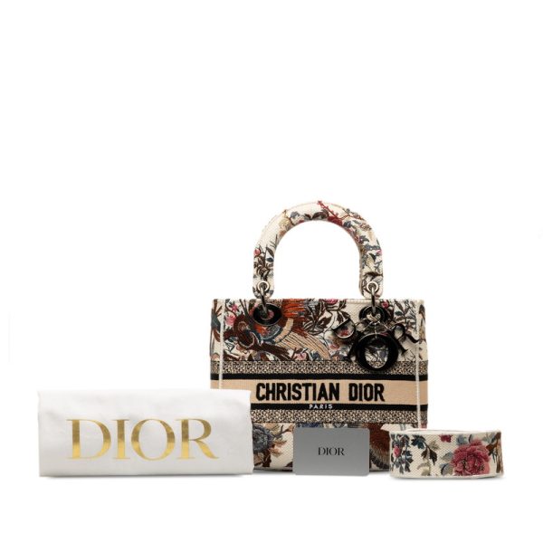 nn11oyodogws5ne0 10 Dior Book Tote Delight Bird Flower All Over Pattern 2WAY White Multicolor