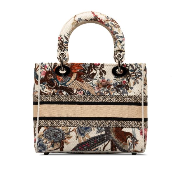 nn11oyodogws5ne0 3 Dior Book Tote Delight Bird Flower All Over Pattern 2WAY White Multicolor