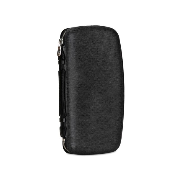 nvpz39r4me5qbiwt 2 Louis Vuitton Taiga Organizer Ator Long Wallet M30652 Black