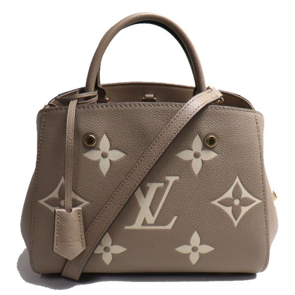 o23 0927 17 928 LOUIS VUITTON Montaigne BB Bag Monogram Empreinte Beige