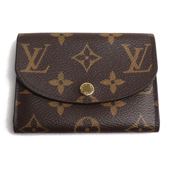 o23 1027 6 1028 LOUIS VUITTON Portomone Rosali M41939 monogram brown fuchsia