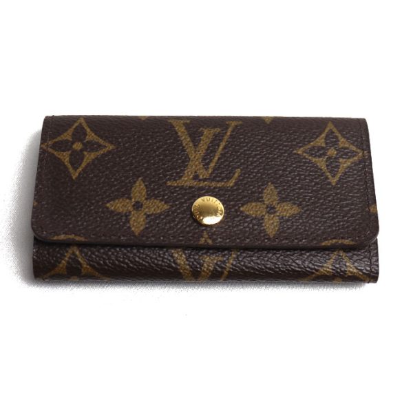 o24 0427 3 428 LOUIS VUITTON Multicle 4 Key Case M62631 Monogram Brown