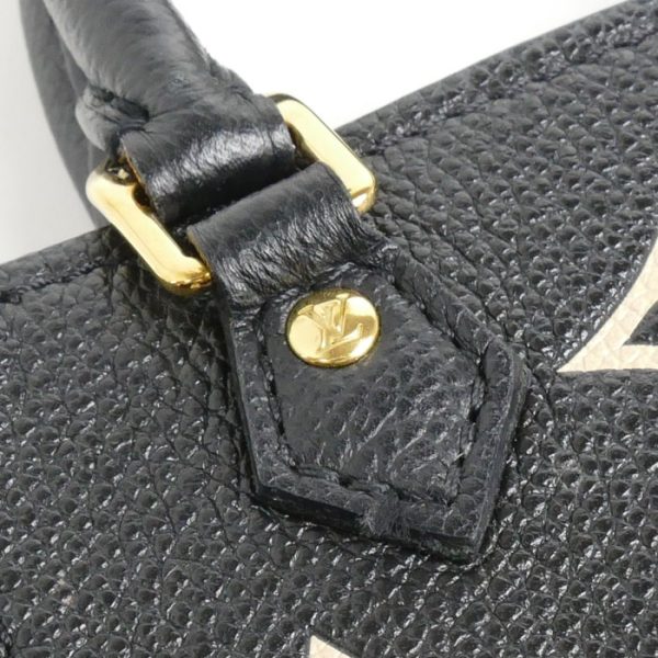 o24 0527 17 6 LOUIS VUITTON Petite Sac Plat Shoulder Bag Empreinte Black Beige