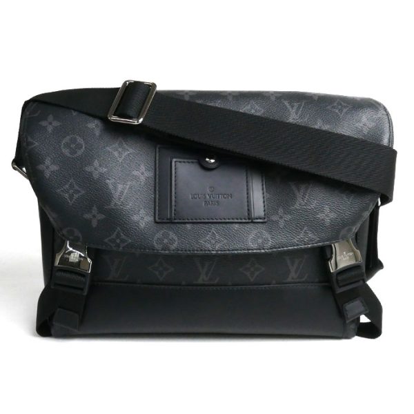 o24 0527 18 1 LOUIS VUITTON Messenger Voyage PM Shoulder Bag Eclipse Black