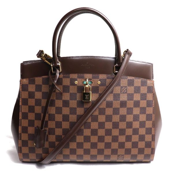 o24 0527 21 528 LOUIS VUITTON Rivoli MM 2Way Shoulder Bag Damier Brown