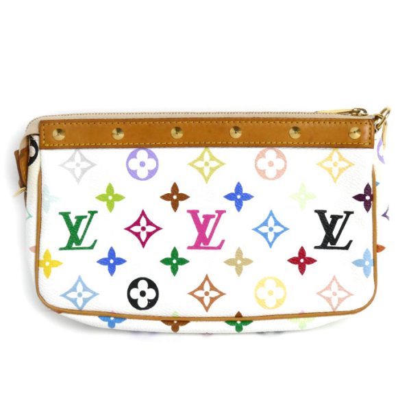 o24 0527 24 2 LOUIS VUITTON Pochette Accessoire Pouch Multicolor White