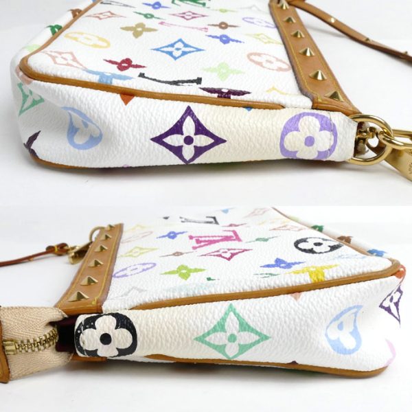 o24 0527 24 3 LOUIS VUITTON Pochette Accessoire Pouch Multicolor White