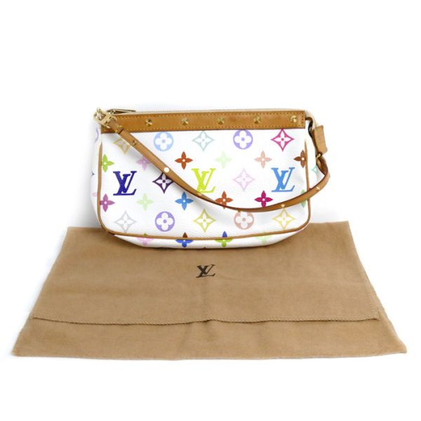 o24 0527 24 9 LOUIS VUITTON Pochette Accessoire Pouch Multicolor White