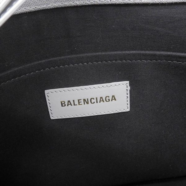 ob1859 7 Balenciaga Hardware Canvas Leather Tote Bag Gray