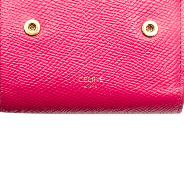 odonhz6lghlo5kyj 8 Celine Small Trifold Wallet Trifold Wallet Pink Leather