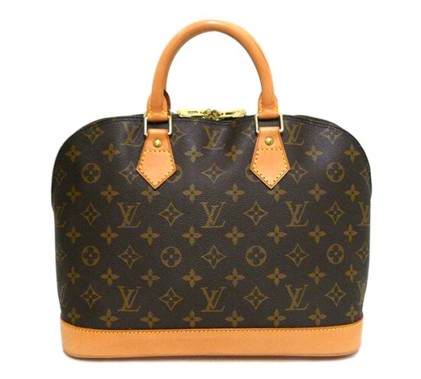 on4892 1 Louis Vuitton Monogram Alma Handbag Canvas Brown