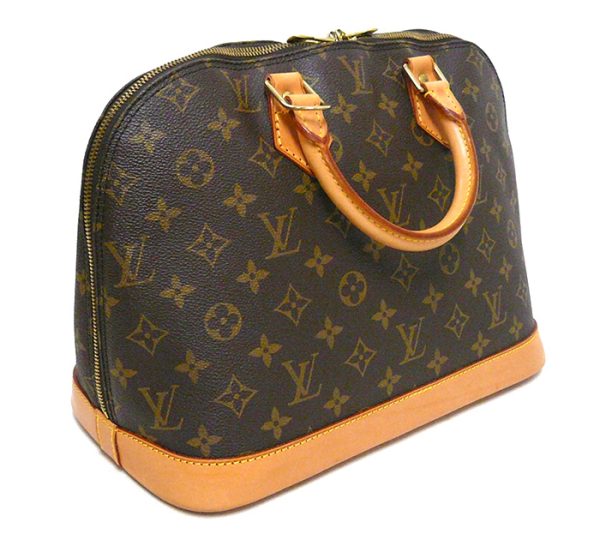 on4892 2 Louis Vuitton Monogram Alma Handbag Canvas Brown