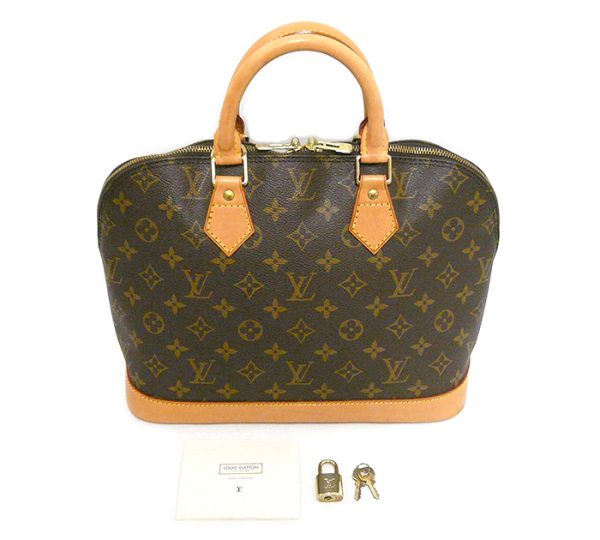 on4892 8 Louis Vuitton Monogram Alma Handbag Canvas Brown