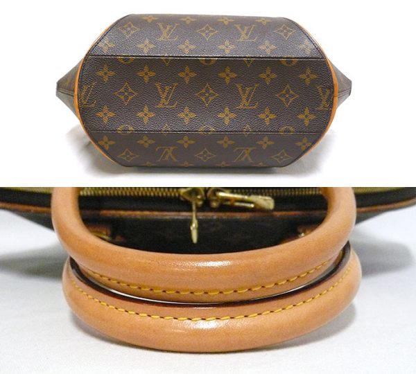 on4977 3 Louis Vuitton Monogram Ellipse MM Handbag Canvas Brown