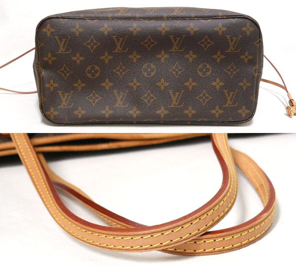 on5747 3 Louis Vuitton Monogram Neverfull MM Tote Bag Canvas Brown