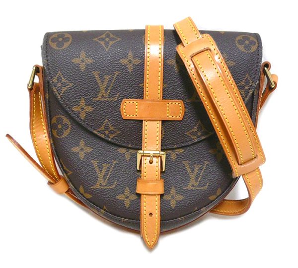 on5859 1 Louis Vuitton Monogram Chantilly PM Shoulder Bag Canvas Brown