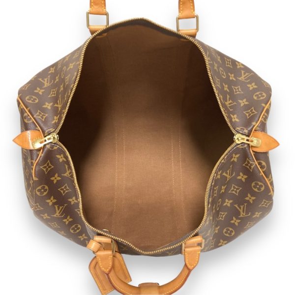 on5876 8 Louis Vuitton Monogram Keepall 50 Boston Bag Canvas Brown