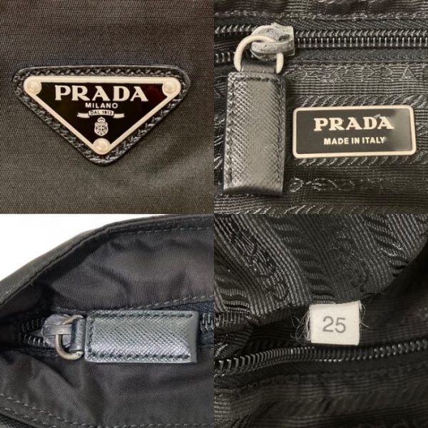 on5881 5 Prada Triangle Logo Plate Crossbody Shoulder Bag Sacoche