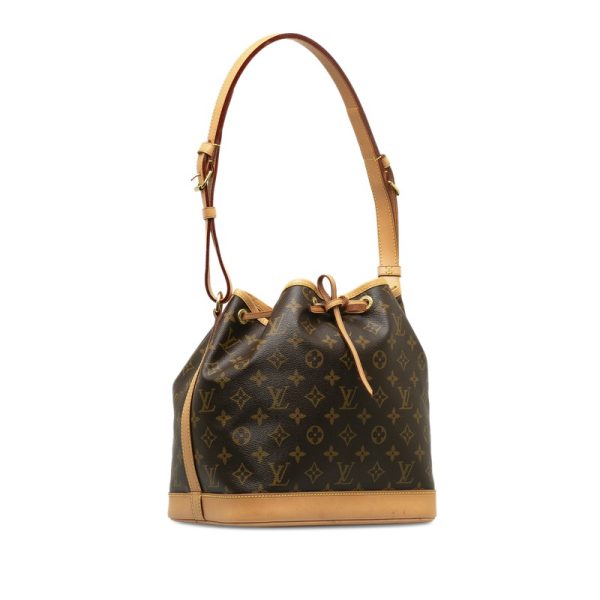 otkb85t6xym22y81 2 Louis Vuitton Monogram Noe Shoulder Bag Brown Leather