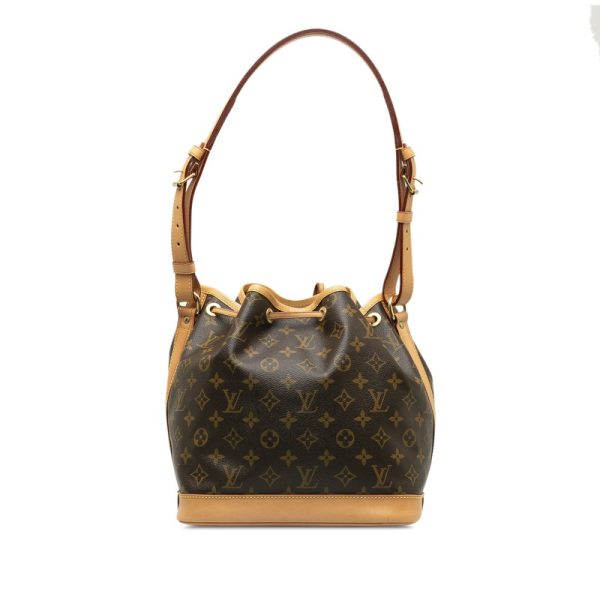 otkb85t6xym22y81 3 Louis Vuitton Monogram Noe Shoulder Bag Brown Leather