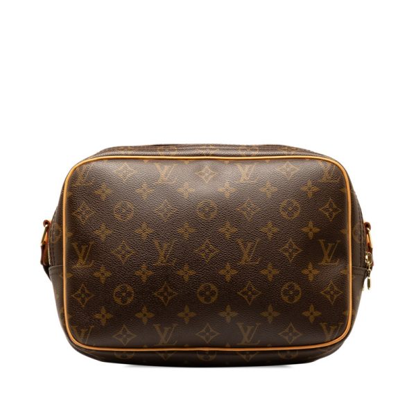 ozb1nhiiakqdd4cm 3 Louis Vuitton Monogram Reporter PM Shoulder Bag M45254 Brown